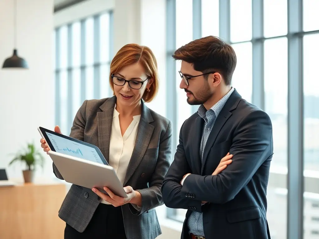 A financial advisor reviewing a retirement plan with a client, emphasizing the importance of long-term planning.